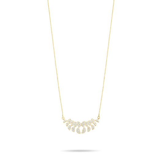 Heavenly Feather Necklace  - Gold Plated