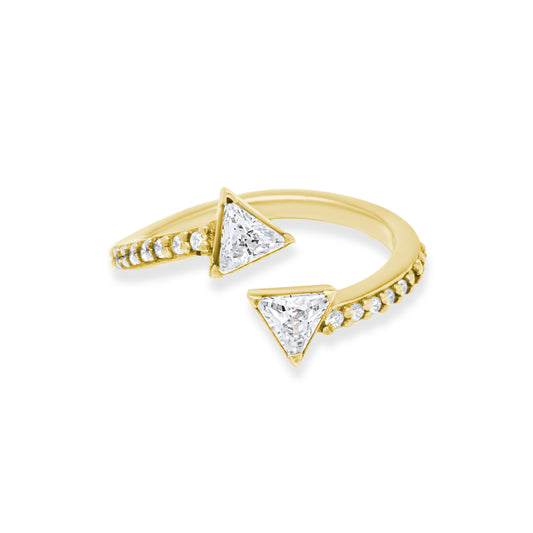 Triangle Wrap Ring - Gold Plated