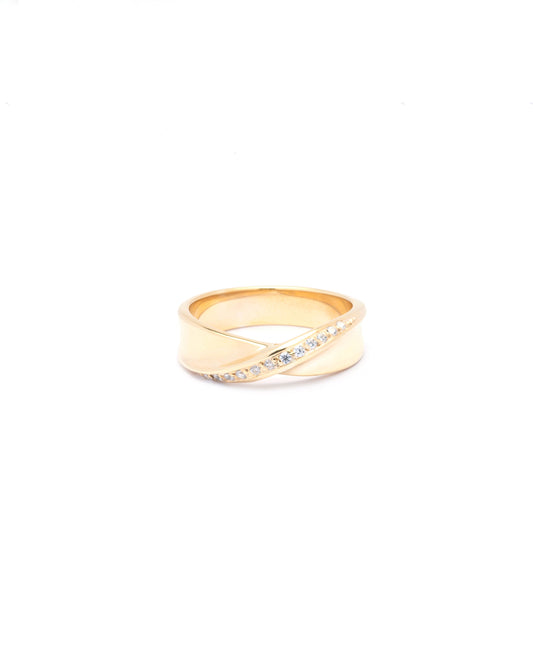 Ribbon Ring - Gold Plated